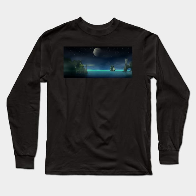 Pirate Cove Long Sleeve T-Shirt by Packrat